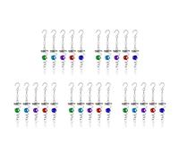 Giwnhvx 25 Pezzi Spirale Campanelli Eolici Sfera di Spinner Ciondoli Gancio Rotante Campanello Coda per Casa Giardino Cortile Decorazione