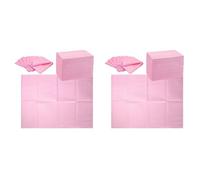 Giwnhvx 250 Pezzi Tovaglioli monouso per Nail Art 13 X 17 Pollici Nail Art Mat Impermeabile Foglio di Carta Tamponi Puliti Tatuaggio Rosa