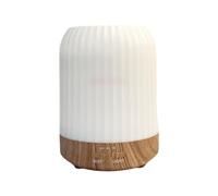 Giwnhvx 250ML Macchina per Aromaterapia LED Luce Umidificatore USB Silenzioso Diffusore di Essenziali Luce Notturna Nebulizzazione 'Aria Umidificatore in Legno Grain