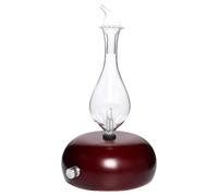 Giwnhvx 25ML Diffusore Aroma Automatico in Vetro e Legno, Silenzioso, Umidificatore Atomizzazione di Oli Essenziali per Camera da Letto, Ufficio - Mogano