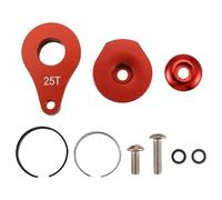 Giwnhvx 25T Servosterzo Servo Braccio Horn 1 Foro per RC Crawler Car Large Torque Digital Servo Aggiornamento Parti Rosso
