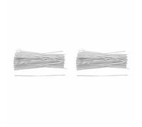 Giwnhvx 260Pcs Organizzatore Cavo Legatura Imballaggio Filo Twist Legami Bianco 150X2.2mm