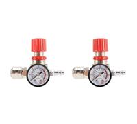 Giwnhvx 2pcs 1/4 di pollice regolatore di pressione compressore d'aria regolatore di pressione valvola di riduzione 3 fori valvola di controllo