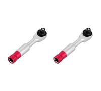 Giwnhvx 2pcs 1/4 Pollice 85MM Mini Torque Rachet Wrench Set Strumento di Riparazione Mano per Veicolo Bicicletta Bici Socket Wrench Kit Tool