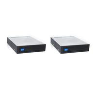Giwnhvx 2pcs 2.5 Pollice a 3.5 Pollice Interno Floppy Bay III 6Gbps Tray-LESS Mobile Rack per 2.5 Pollice HDD SSD Hard Drive