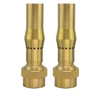 Giwnhvx 2pcs 3/4 di pollice Ottone Schiuma Jet Fontana Ugelli Giardino Paesaggio Fontana Regolabile Multi- ugello