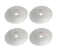 Giwnhvx 2pcs 8 Pollice Super-Sottile Foro Foro 25 mm Rim 0.65 Diamante Lame per Sega Lapidary Disco Affettare Seghe Utensili per Pietra Strumento Pietra Preziosa