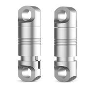Giwnhvx 2PCS lega di titanio anello rotante fibbia portachiavi cintura fibbia molla serratura portachiavi strumento all'aperto