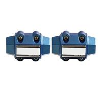 Giwnhvx 2Pcs Risparmio Magnetico per Veicolo Risparmio Auto Potente Purificatore Magnetico Bianco Semplice Modifica Auto Ricambi Accessori