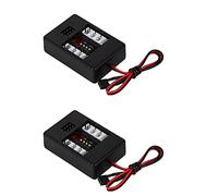 Giwnhvx 2X 01:10 RC Modello Camion Auto LED Kit di Luce 12 LED di Lampada Testa Lampeggiante