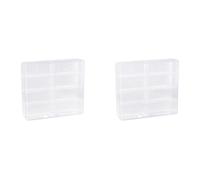 Giwnhvx 2X 1:64 per Scatola Di Visualizzazione Hot Wheel Modello di Auto Staffa per Auto Hotwheel Stoccaggio Pressofuso Scatola Di Visualizzazione Anti-Polvere B