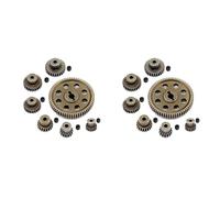 Giwnhvx 2X 11184 Pignone Principale del Motore in Metallo 64T per 1/10 Auto Amax Redcat Superare 94111 Pezzi