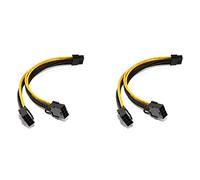 Giwnhvx 2X 18AWG Da 8 Pin Un Doppio 8 Pin (6 + 2) di Alimentazione di Alimentazione GPU per K80 M40 M60 P40 P100, 20 cm