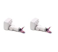 Giwnhvx 2X 220 V Mini Corpo Umano Sensore Infrarossi Corpo Sensore Sensore Sensore di Luce di Inondazione LED PIR Sensore di Movimento Regolabile Bianco