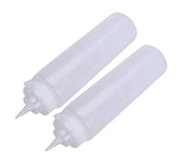 Giwnhvx 2X 250 Ml di Plastica Bianca Trasparente Dispenser Salsa Squeeze Bottiglia con la Protezione