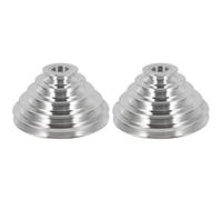 Giwnhvx 2X 25mm Alesaggio Alluminio Pagoda Ruota A Tipo 5 Step Pagoda Puleggia Ruota per Cinghia Di Distribuzione
