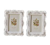 Giwnhvx 2X 6 Pollici Retro Cornice Fotografica Display Cornice Fotografica Poster Decorazione di Appeso Della Parete Cornice