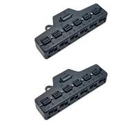 Giwnhvx 2X 6Ports Quick Connect Out Line Splitter Rapido Splitter Out Line Splitter Illuminazione Striscia LED Modello Lghts Railway Layout