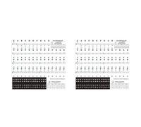 Giwnhvx 2X 88 61 54 Tastiera Pianoforte Trasparente Tastiere Elettroniche Note Musicali Chiave
