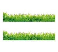 Giwnhvx 2X Adesivo Murale di Erba Verde DIY Decalcomania Murale Camera da Letto Rimovibile Decorazione Impermeabile Rimovibile