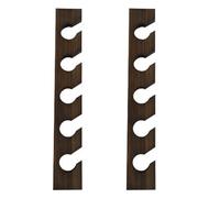 Giwnhvx 2X Appendiabiti in Legno per Cappellino da Baseball, Decorazione Per Interni, Organizzatore in Legno Poco Ingombrante con Mensola di Visualizzazione, Effetto Colore Noce