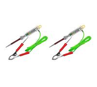 Giwnhvx 2X Automotive LED Circuit Tester 6-24V Luce di prova con doppie sonde 47 pollici antigelo Wire Alligator Clip per test