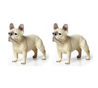 Giwnhvx 2X Cane Modelli Bulldog francese Posizione In piedi la Figura d'azione Bambini Collezione di Regali di Educativi Mercato