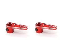 Giwnhvx 2X Cnc Alluminio 25T Servo Horn Braccio Sterzo per TRX4 RC Crawler Truck,Rosso
