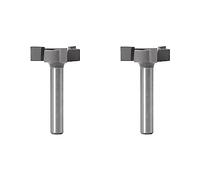 Giwnhvx 2X CNC Spoilboard Superficiale Fresa Fresa Router Bit 1/4 di pollice Gambo Carburo Punta Punta Incisione Intaglio Utensili da Taglio