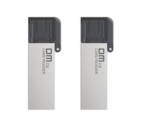 Giwnhvx 2X CR006 Lettore di Schede In Lega di Zinco Tipo C SD/TF USB Flash Disk Supporto 256G Multi Lettore di Schede di Memoria per Computer Telefoni