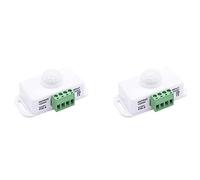 Giwnhvx 2X DC 12V 24V PIR Sensore di Movimento Funzione Controller LED Corpo Interruttore a Infrarossi Timer di Movimento Bianco per Strisce LED