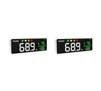 Giwnhvx 2X Decibel Meter Lettore di Livello Sonoro + Umidità & Temperatura.Misuratore di Rumore Classroom SPL & DB Meter