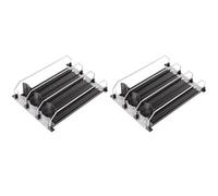 Giwnhvx 2X Dispenser per Lattine per Frigorifero con Scorrimento Regolabile - Perfetto per Bibite, Birra e Altre Bevande