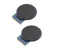 Giwnhvx 2X Display TFT IPS da 1,28 Pollici con Visualizzazione Schermo LCD Porta Seriale SPI Schermo Rotondo Modulo Schermo Un Colori con Risoluzione 240X240
