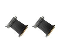 Giwnhvx 2X Full Speed PCI-E 4.0 16X Scheda Grafica Prolunga Cavo Adattatore Scheda Espansione Porta 180 Gradi 10CM Cavo