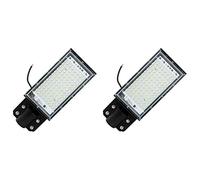 Giwnhvx 2X Illuminazione Lampione Stradale Un LED Proiettore Integrato Illuminazione Stradale 100W Luce Da Giardino Impermeabile per Esterni