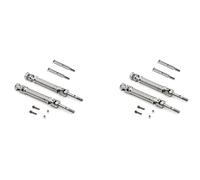 Giwnhvx 2X In Acciaio Inox Assale Anteriore Albero e Posteriore Semiasse Per 1/10 2WD Slash Stampede Parti di Aggiornamento