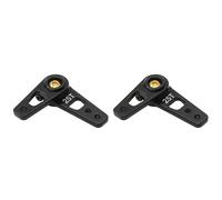Giwnhvx 2X Lega di Alluminio 25T Braccio Servo Regolabile Angolo Doppia Testa Servo per Auto Futaba Savox Servo HD Xcore RC