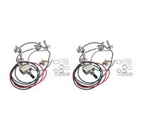 Giwnhvx 2X Lp chitarra elettrica Pickups cablaggio kit 2T2V 500K Pentole interruttore a 3 vie con tappo
