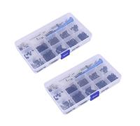 Giwnhvx 2X M2 M2.5 M3 Vite per 144001 1/14 RC Auto Ricambi Pan Head Vite Testa Piatta Mezzo Dente Vite