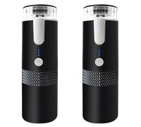 Giwnhvx 2X Macchina Da Caffè Elettrica Senza Fili 1200MAh USB Ricaricabile Esterna Auto Da Viaggio Auto Casa Portatile