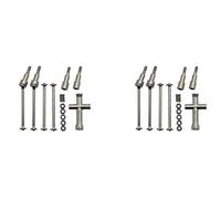Giwnhvx 2X Metallo Anteriore e Posteriore Albero di Trasmissione CVD per SCY 16101 16102 16103 16201 Pro 1/16 Brushless RC Auto Aggiornamenti Parti