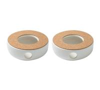 Giwnhvx 2X Mini Porta Teiera Nel Ceramica Portatile Base per Teiera Scaldabagno Base Isolante Scaldabagno per Caffè Portacandele Accessori per Il Tè