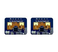 Giwnhvx 2X Modulo Sensore di Presenza Corporale 24G LD2410C Radar Onda Millimetrica Sensore di Convenienza Multifunzione Intelligente Senza Contatto,A