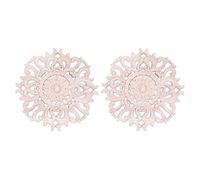 Giwnhvx 2X Molti Legno Intagliato Lungo Onlay Applique Pareti di Fiori Non Verniciate Armadi Tipo di della Porta: 15 cm Tipo A