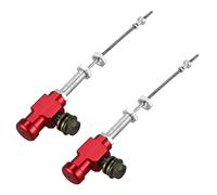 Giwnhvx 2X Motorcycle Frizione Idraulica Pompa Freno M10X1.25Mm Cilindro Freno Asta Alluminio Rosso