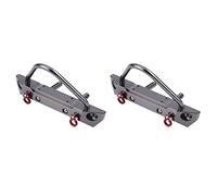 Giwnhvx 2X Parti del Modello RC in Metallo Paraurti Anteriore Auto RC per Assiale SCX10 1/10 Telecomandato Lavorato A Macchina