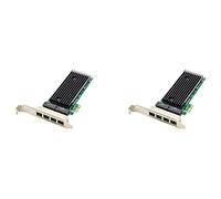 Giwnhvx 2X PCI-E 4 Porte RJ45 Server 1X PCIe X1 82576 Chip 10/100/1000Mbps LAN Quad Port Server Scheda di Rete Gigabit