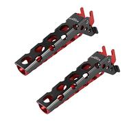 Giwnhvx 2X Pentola Pan Bowl Gripper Outdoor Handle Holder Clip Campeggio Pentole Maniglia Holder Clip Morsetti Nero Rosso