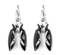 Giwnhvx 2X Pesca Pinze Cutter Linea Intrecciata Esche Esca Forbici Gancio Strumento di Rimozione Attrezzo Pesca Pesce Snip Multifunzione Taglio